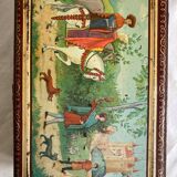 Metal box decorated with medieval pattern