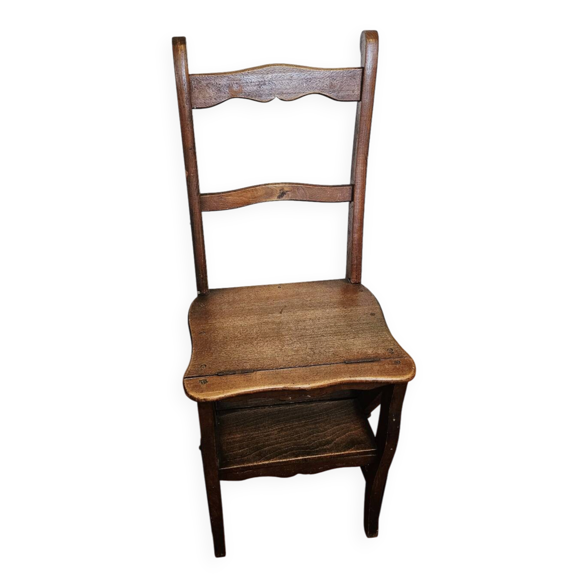 Chaise escabeau de bibliothèque