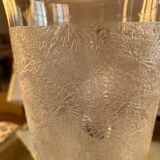 Frost-print crystal decanter
