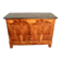 Restoration period commode with walnut burl, marble top.