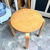 Light wood stool