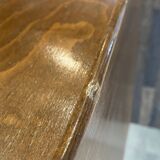 A bedside table with a drawer and a niche in Louis XV style.