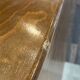 A bedside table with a drawer and a niche in Louis XV style.