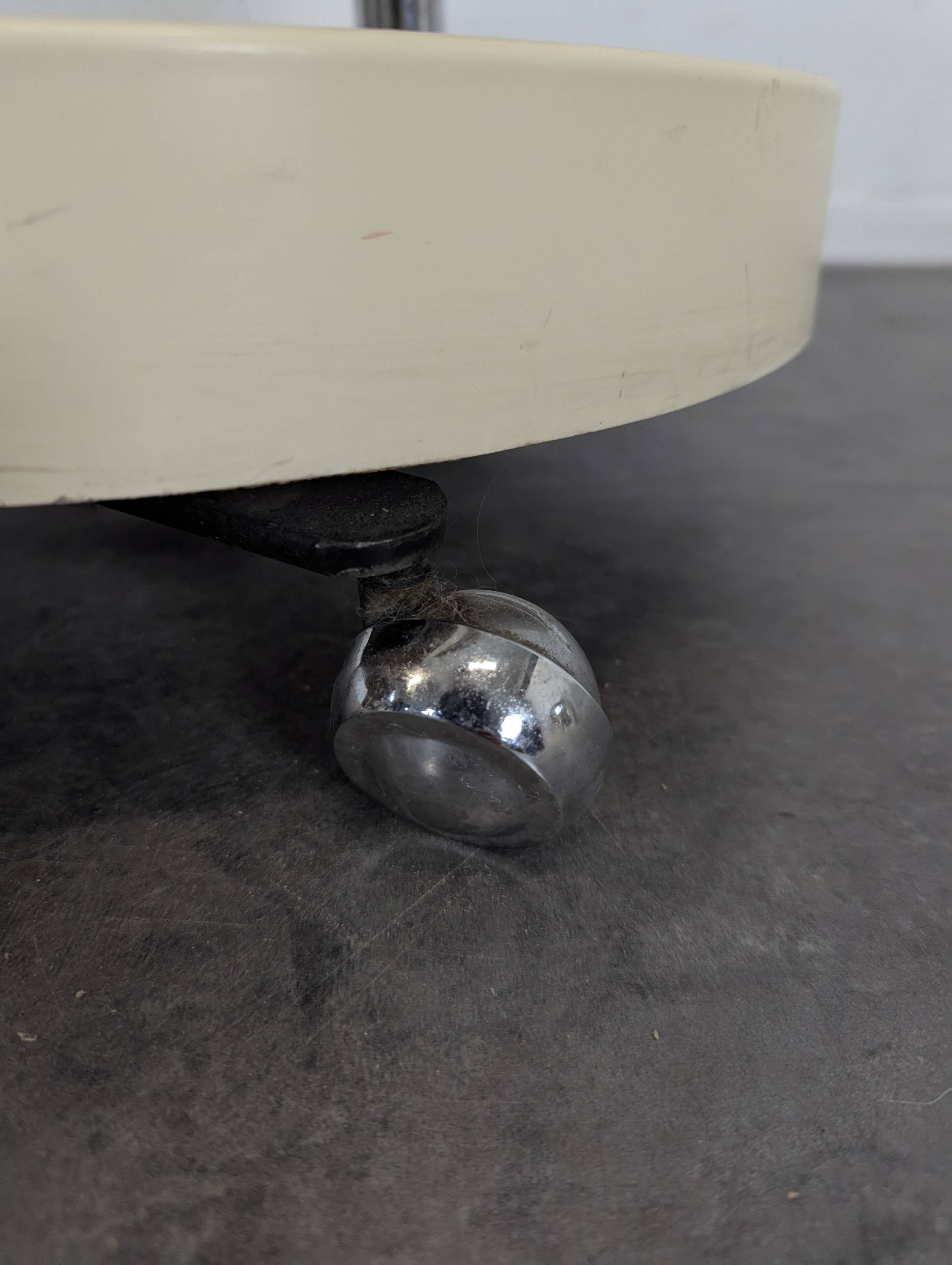Space Age rolling dessert trolley