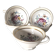 set of 5 Limoges tea/coffee cups, floral pattern
