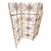 Room divider / screen in rattan, modern Scandinavian style, Swedish, mid-1900s.