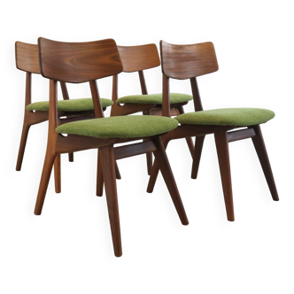 Set of 4 Topform Awa eetkamerstoelen, Dutch design teak