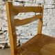 6 Regain House chairs - Elm and straw - 1980 - Vintage - Brutalist