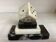 A marble dice bookend