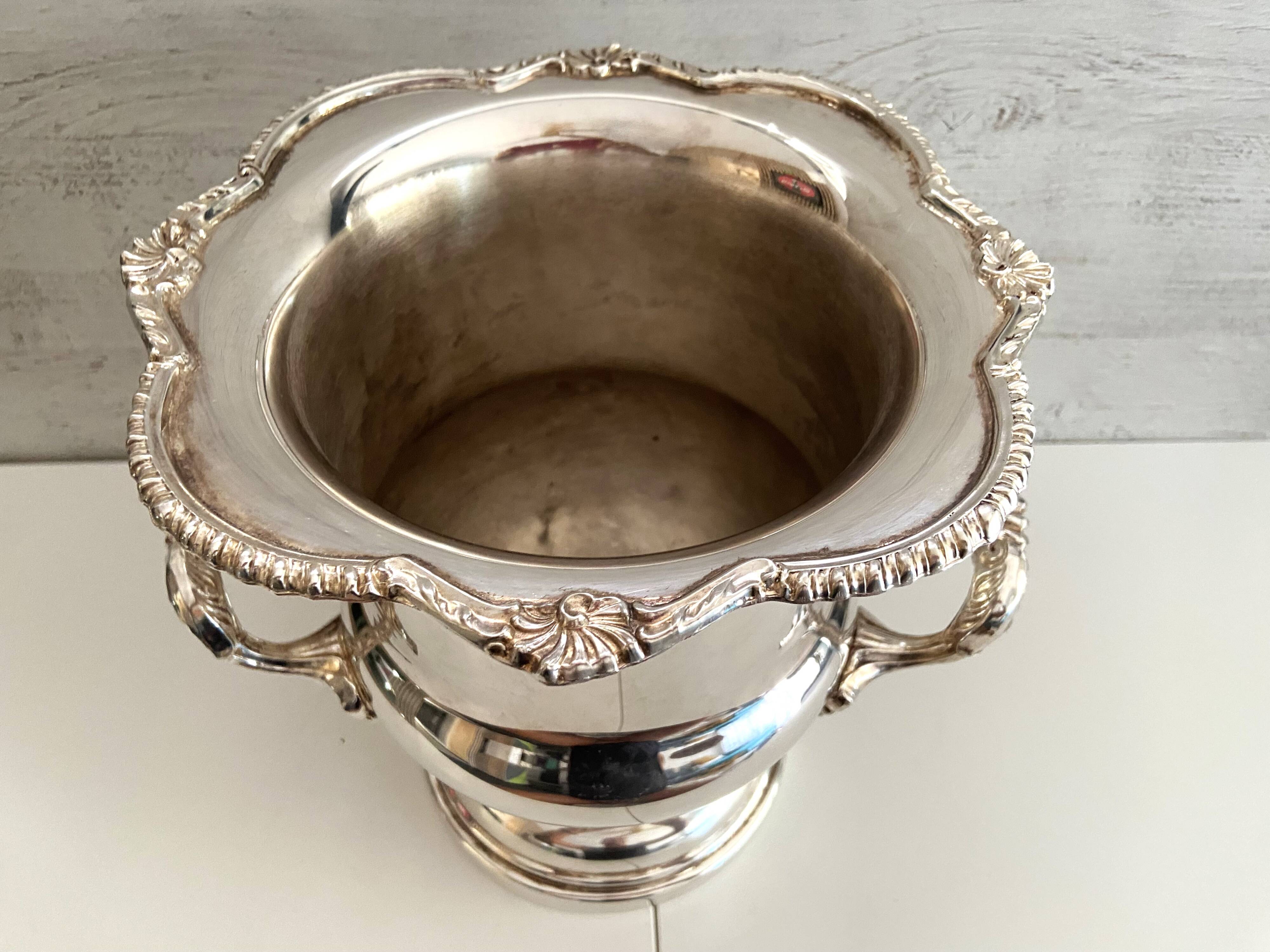 Champagne Ice Bucket Cooler Silver Plated Viners Taiwan Medici