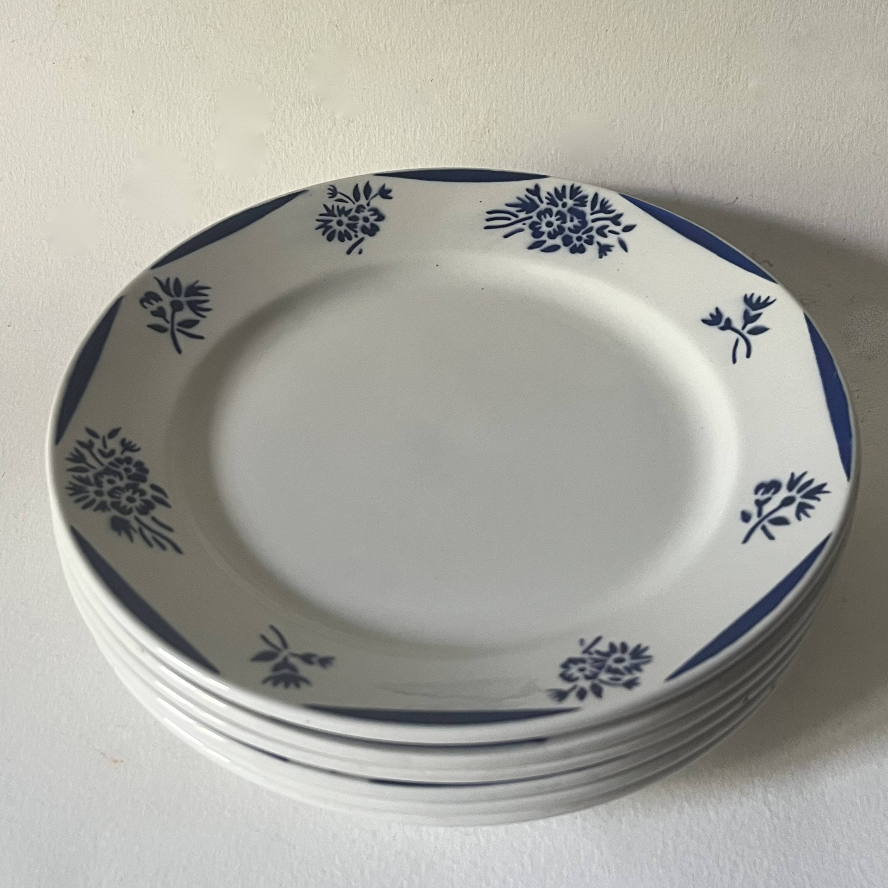 6 dessert plates - K&G Luneville, Reims service