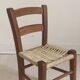 Chaise d'enfant vintage bois et corde