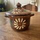 Small Alsatian pot in glazed ceramic