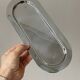 Stainless steel platter – Elongated oval serving dish in metal – Aperitif tray