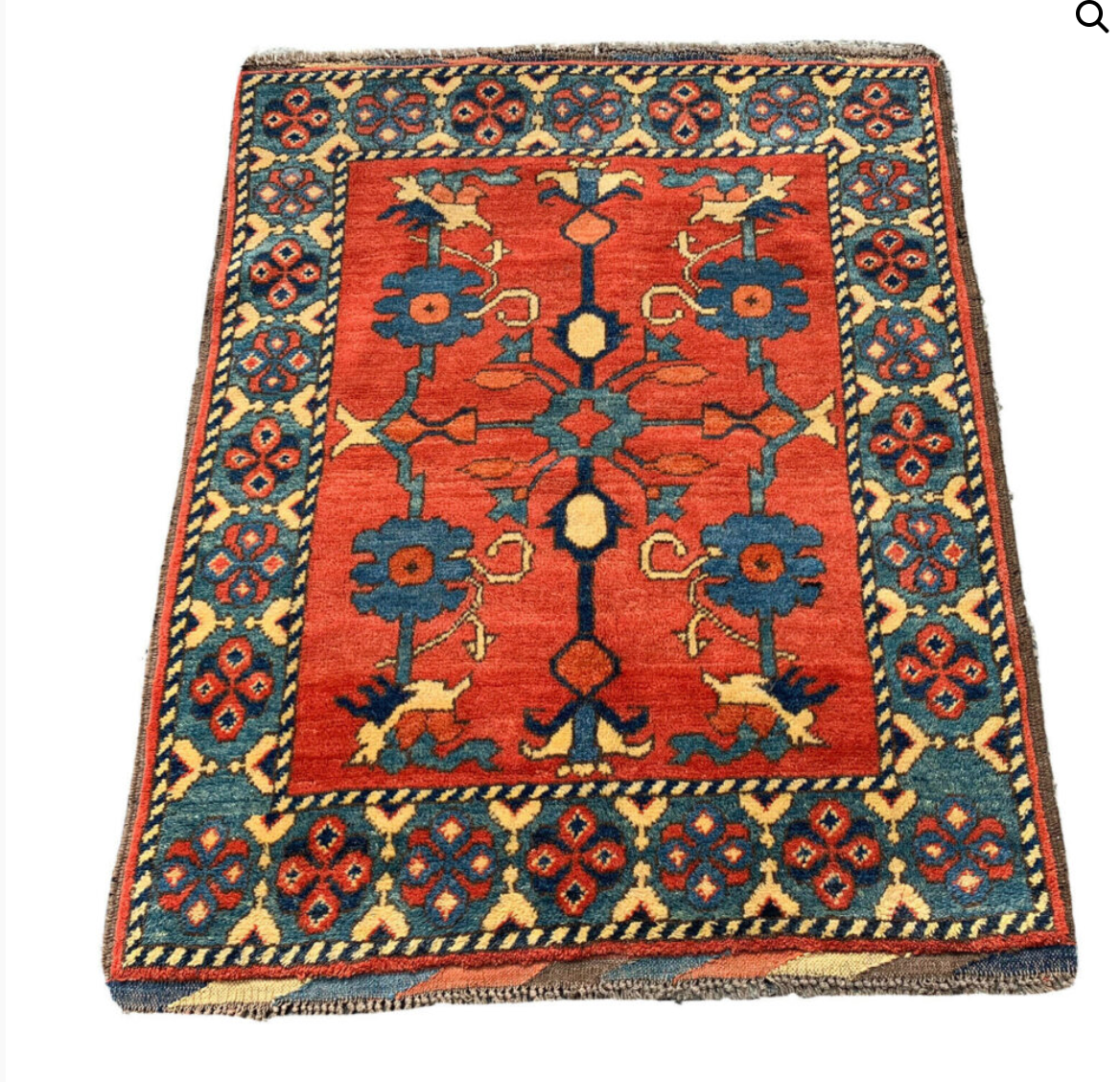 Vintage Afghan carpet 110x88cm