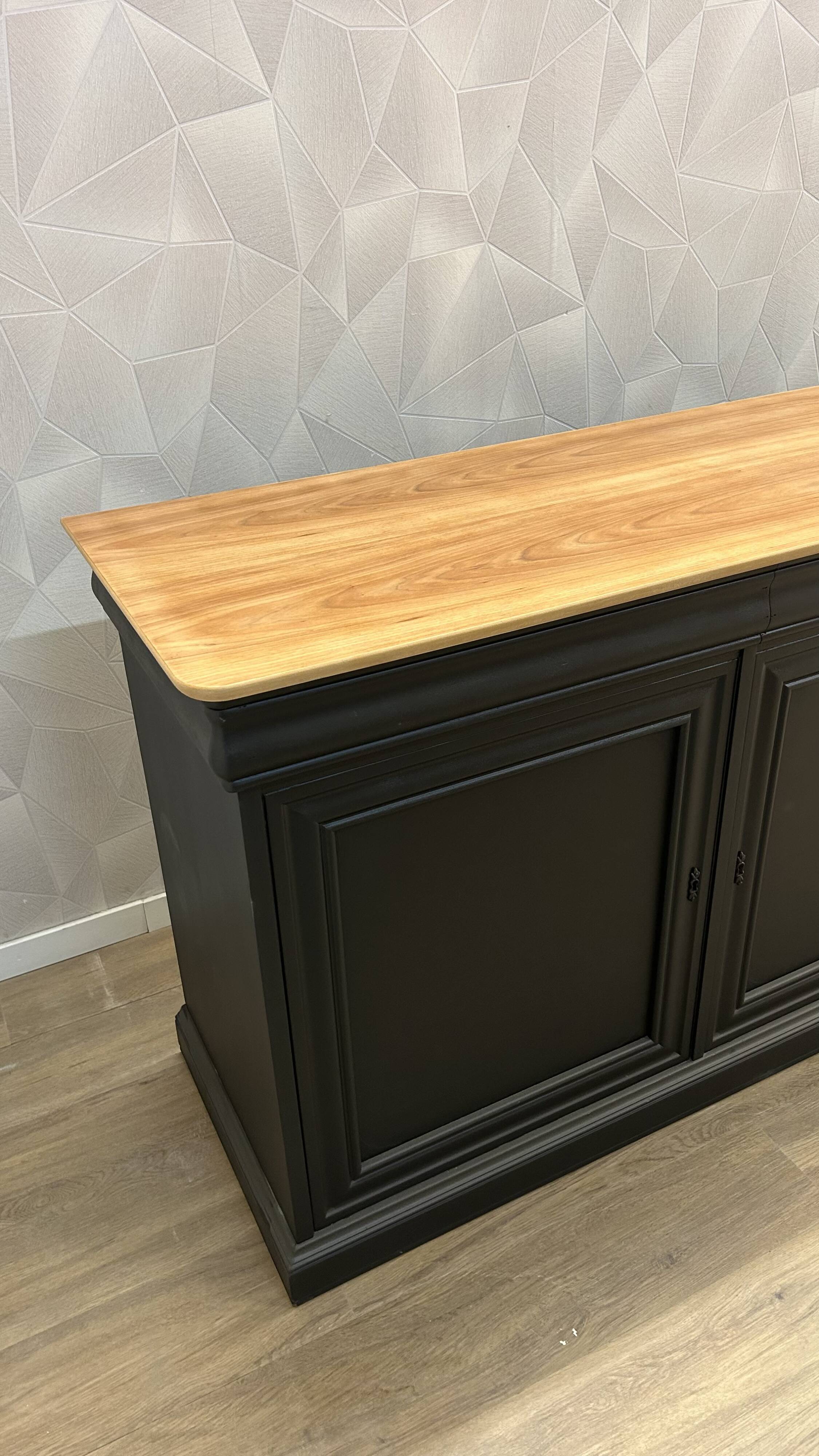 Old buffet bar with industrial makeover