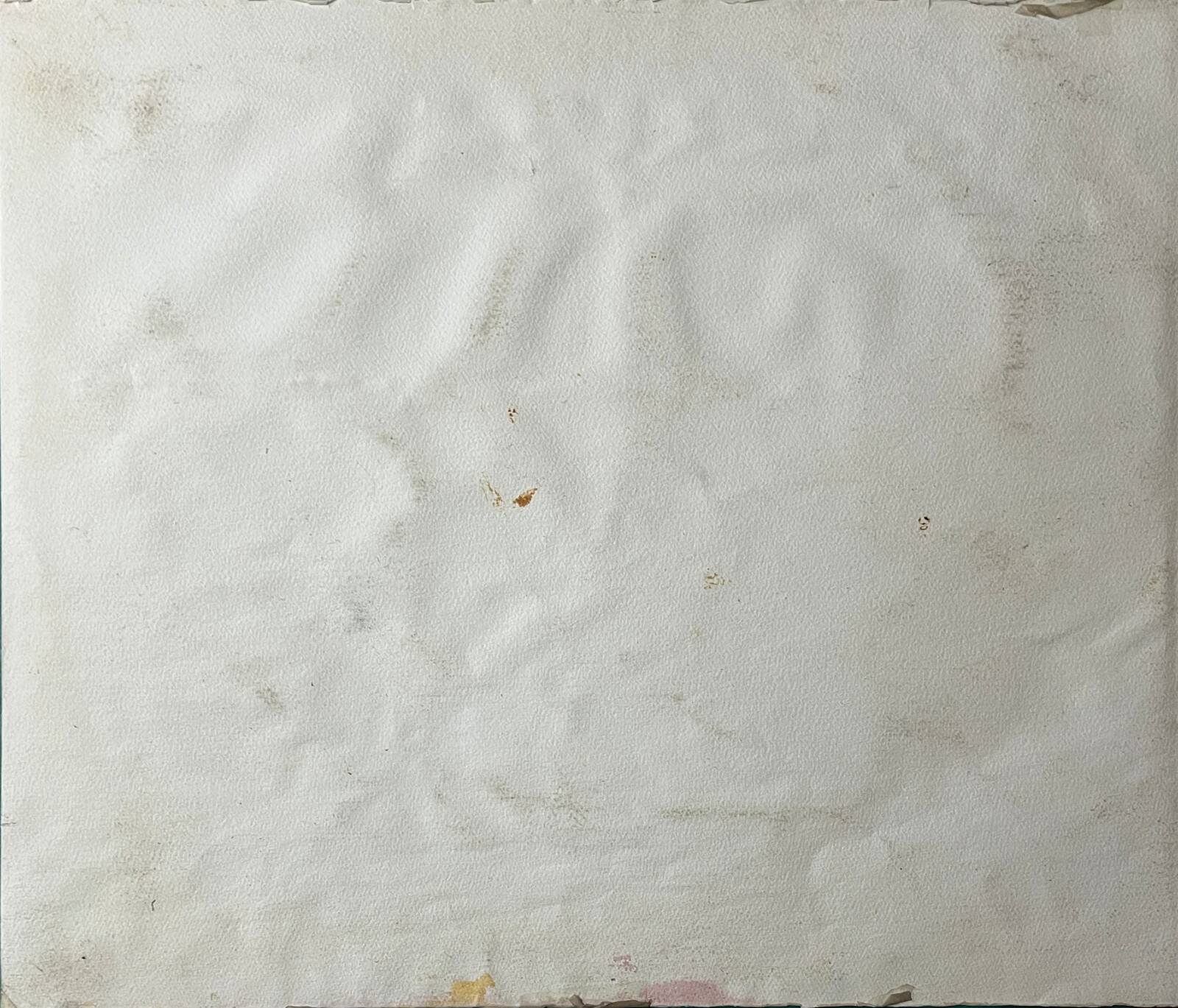 Large Watercolour Seascape (Saint Gilles?) Brittany Low Tide