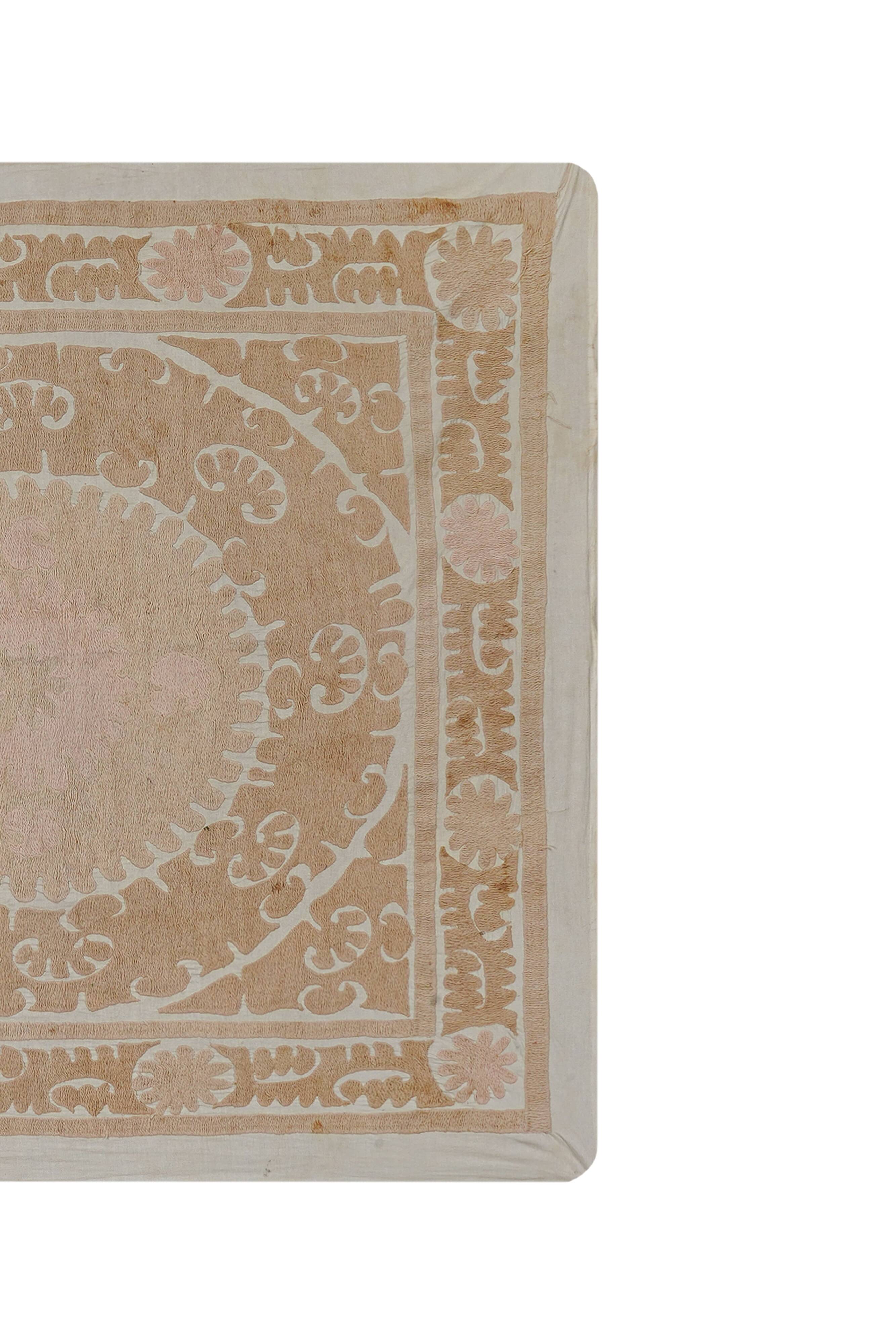 Vintage Turkish hand-knotted rug 132x132 cm