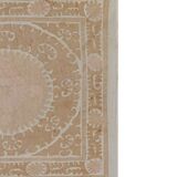 Vintage Turkish hand-knotted rug 132x132 cm