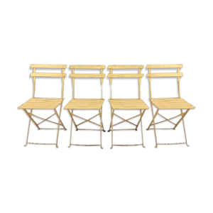 4 chaises pliantes années