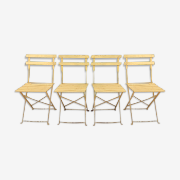 4 folding chairs 50s