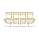 4 folding chairs 50s