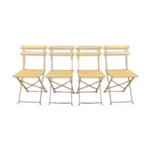 4 chaises pliantes années 50