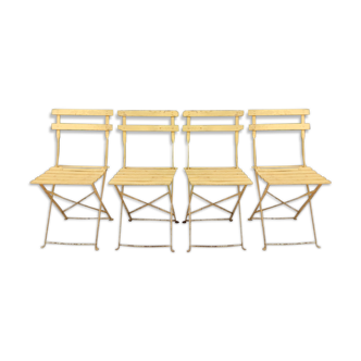 4 folding chairs 50s