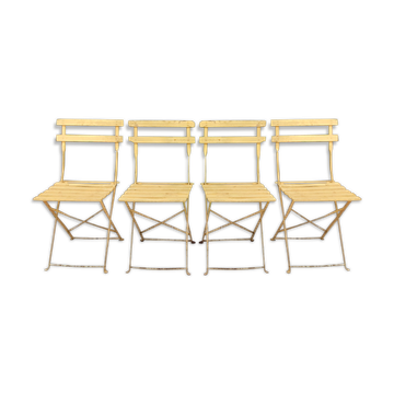 4 folding chairs 50s