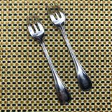 Pair of Christofle silver-plated cake forks, Albi model