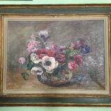 Oil on canvas - Anemones