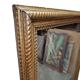 Miroir antique français à cadre doré en ondulation, fin des années 1800