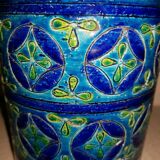 Enamelled sandstone pitcher