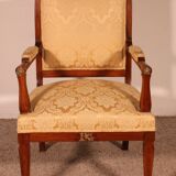 Mahogany Empire Style Armchair