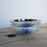 Pair of vintage ceramic thistle bowls by Marie Madeleine Jolly