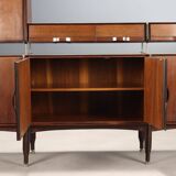 Vintage sideboard in exotic wood, Italian design, 1960s, original