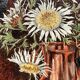 Tableau années 50 "Fleurs d'automne" signé Vandors