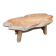 Solid wood coffee table - Section/cross-section of a century-old tree.