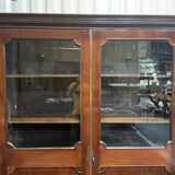 Library - English mahogany display cabinet