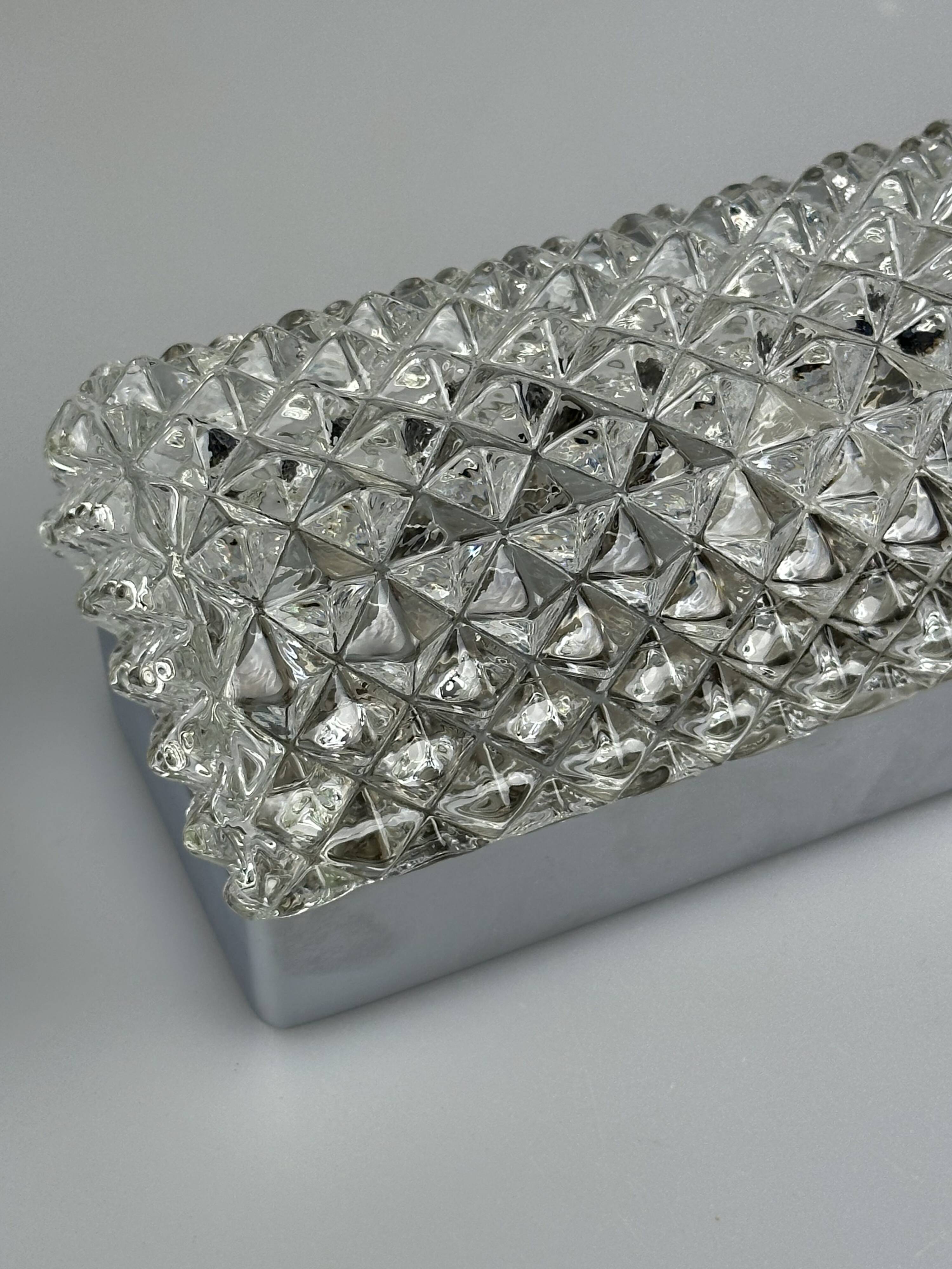 1960s and 1970s Wall Lamp by Glashütte Limburg, Germany, Space Age