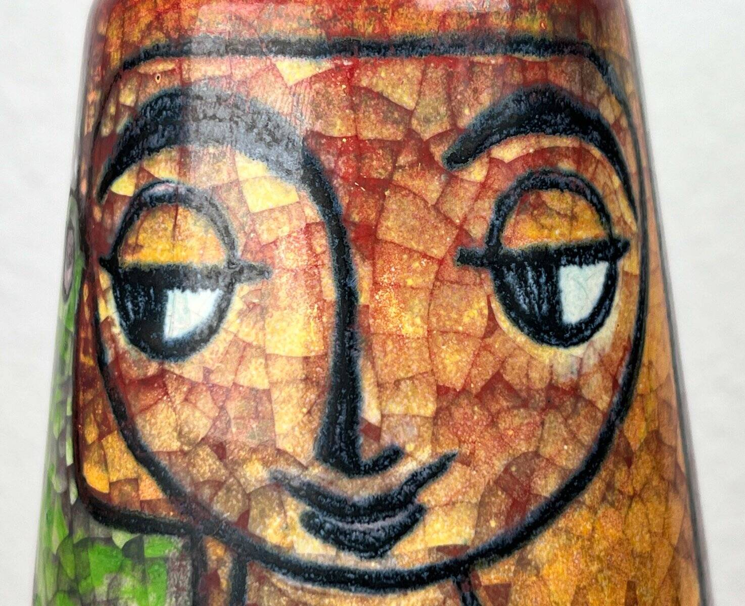 Danish studio pottery vase from the mid-century by Marianne Starck for Michael Andersen, 1960s.