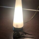 Pair of wall sconces in opaline and brass 60s