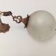 lustre ancien bronze globe gravé lanterne suspensions décoration