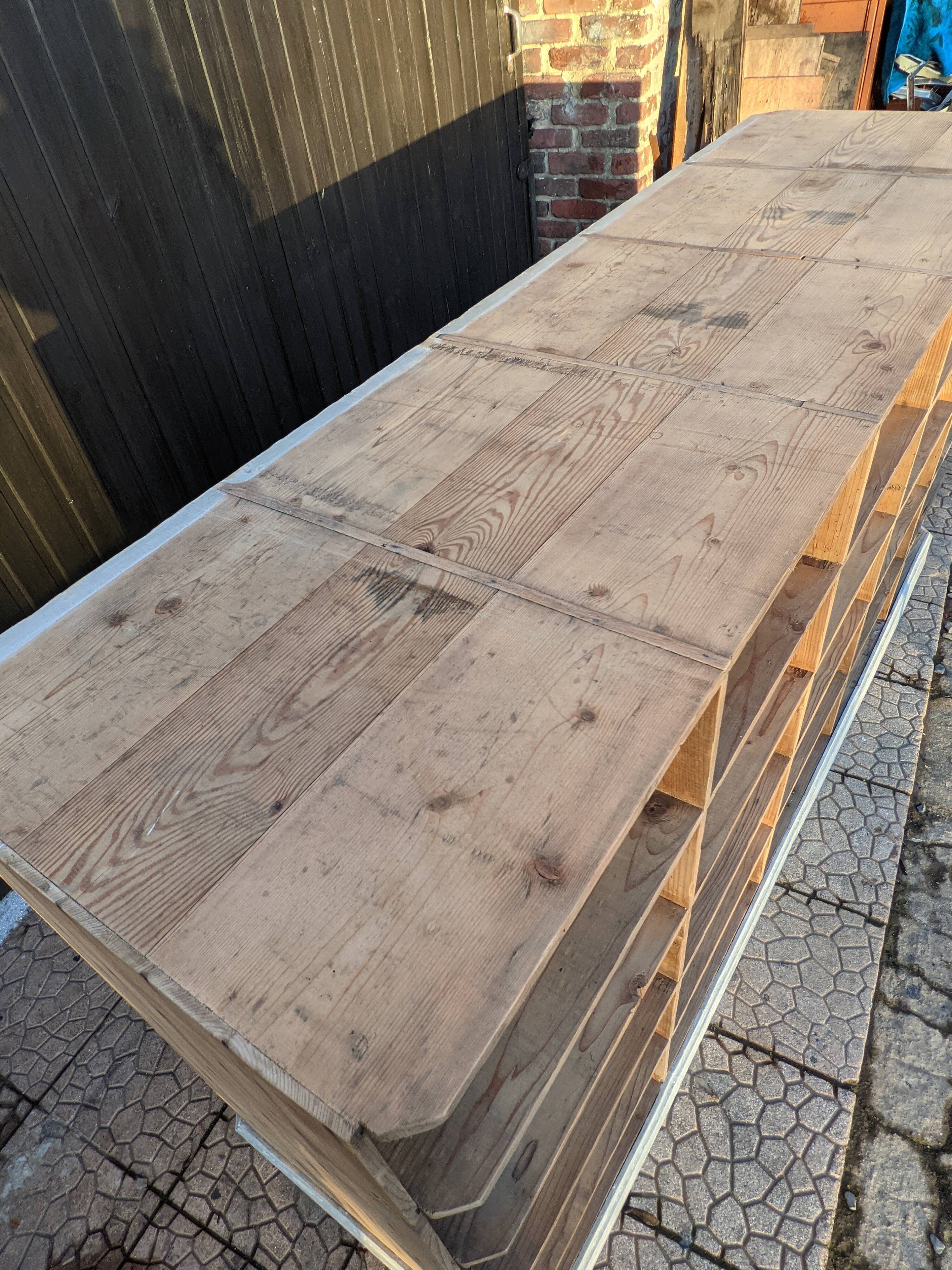 Wooden locker cabinet