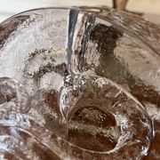 Soliflore bloc de verre allemand vintage