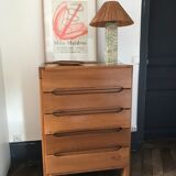 Solid elm chest of drawers Maison Regain