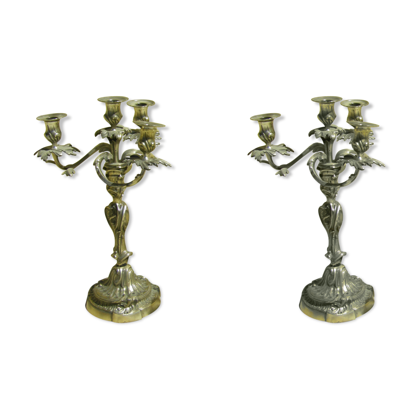Pair of antique candlesticks