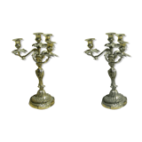 Paire de chandeliers ancien