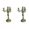 Paire de chandeliers ancien