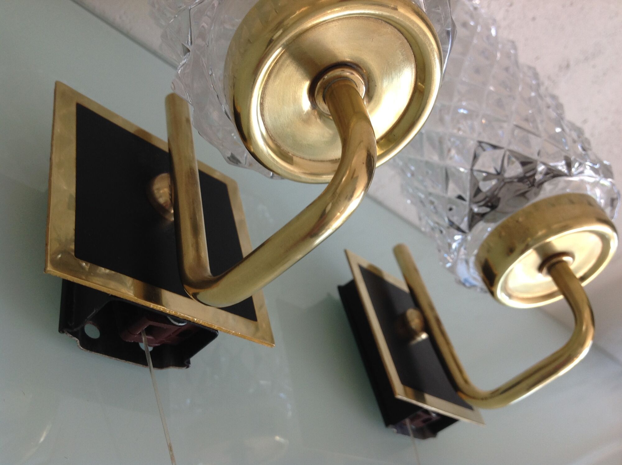 Pair of wall lights - 60s/70s
